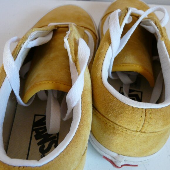 Share Vans Old Skool Warp Shoes Size Mens 5.5 Womens 7 Mustard Low Top Lace Up - - Picture 5 of 11